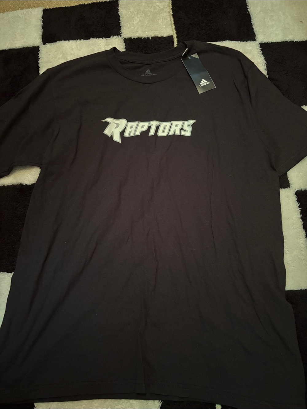 adidas Black Raptors Short-Sleeve Graphic Tee